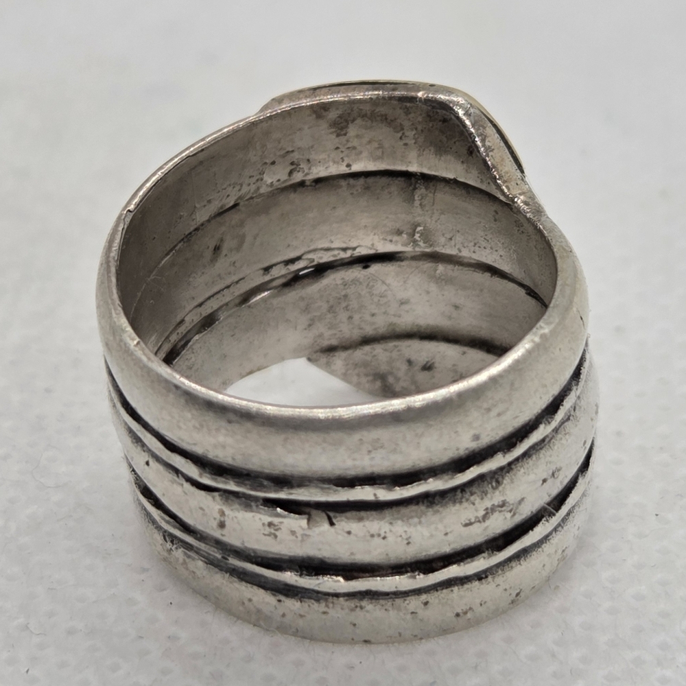 Sterling Silver 925 with Gold 18k Accent Ring Size 6.5 - Picture 4 of 6